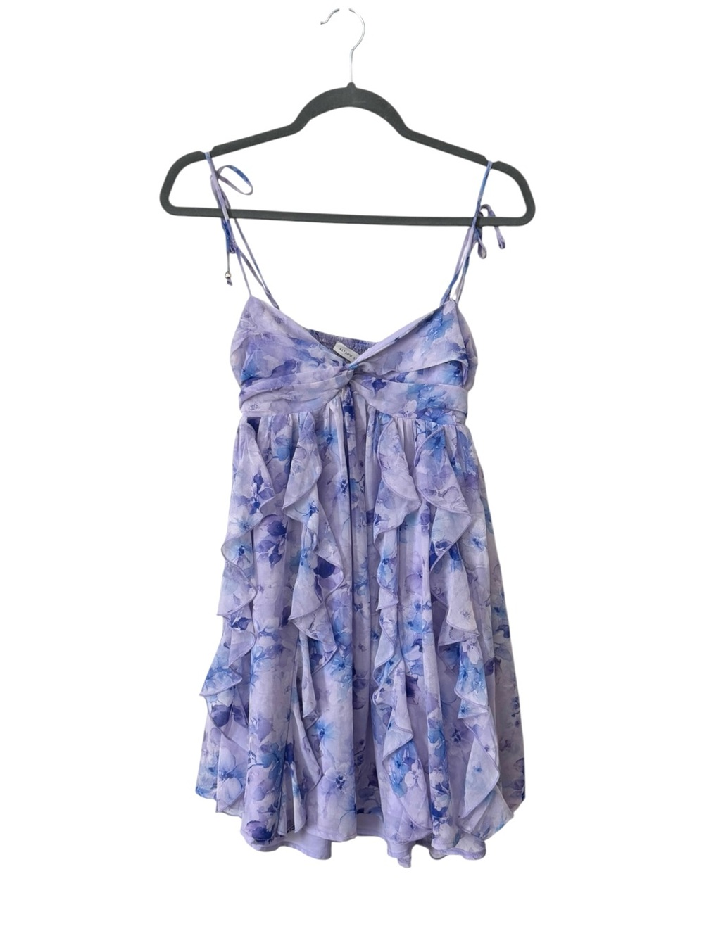 ALTAR'D STATE | NWT Whitley Watercolor Floral Mini Babydoll Dress, Size Small - Picture 7 of 14